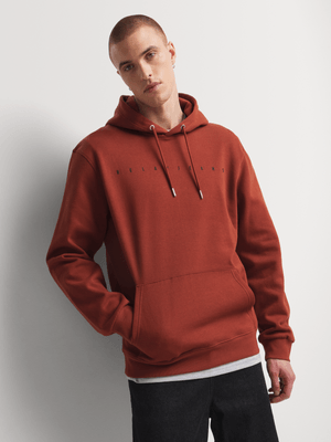 Relay Jeans Men's Burnt Orange Hoodie