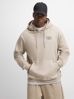 Mens Vans Full Patch Pullover Green Hooide