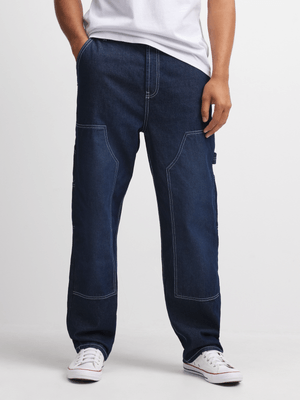 Jet Men's Raw Denim Carpenter Jeans