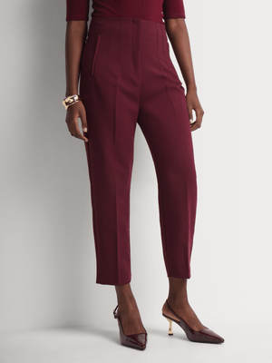 Tapered Darted High Waist Pants