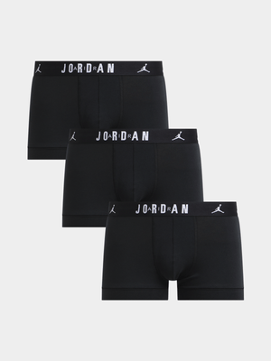 Jordan Unisex Flight 3 Pack Black Trunks