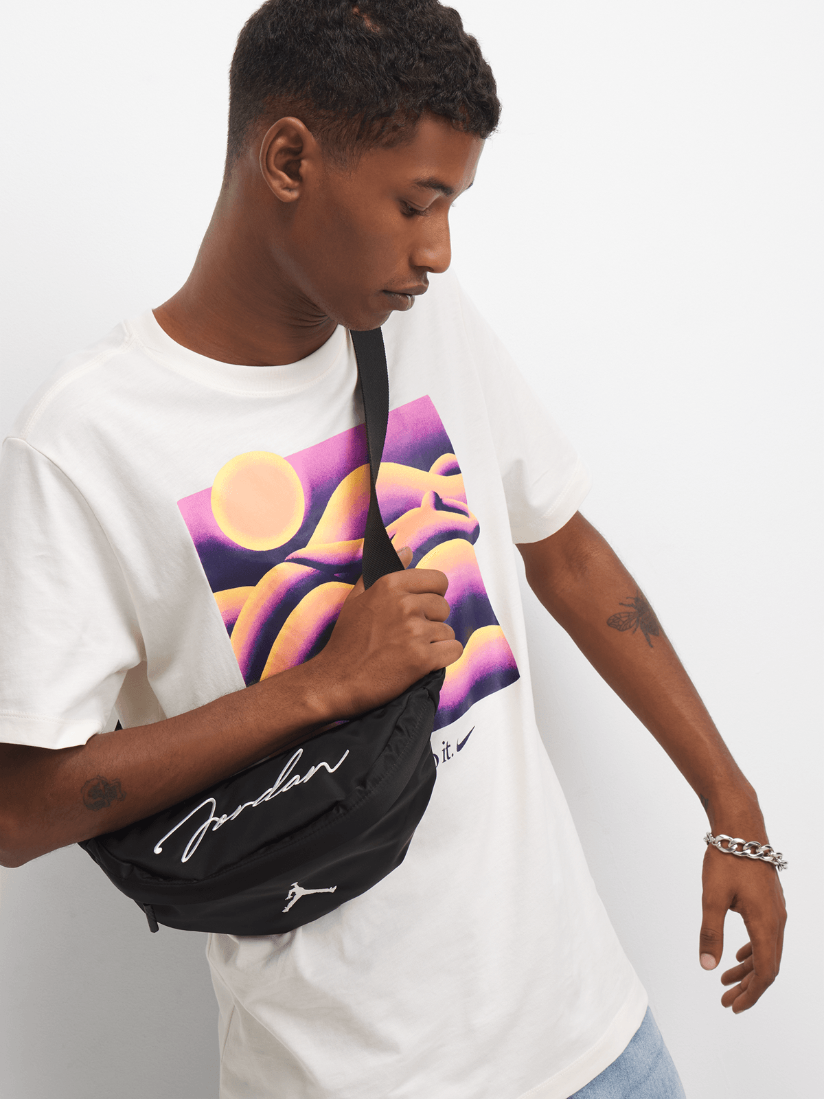 Jordan Unisex MVP Crossbody Black Bag - Bash.com
