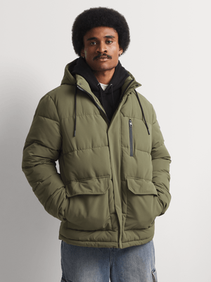 Markham Men's Core Green Puffer Jacket
