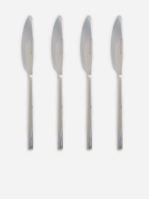 Jet Home Polished Silver 4 Piece Knife Set