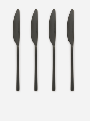 Jet Home Black 4 Piece Knife Set