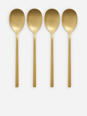 Jet Home Gold 4 Piece Spoon Set