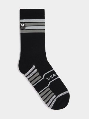 Versus Panther Black Trail Run Socks