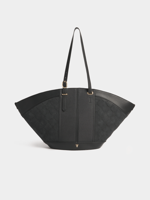 FF Emboss Large Basket Shopper Bag