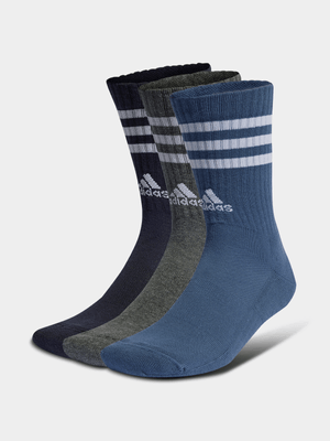 adidas 3-Pack Logo Legend Ink Multi Crew Socks