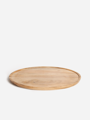 Excellent Houseware Natural Plate Wood 38cm