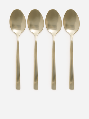 Excellent Houseware  Gold Tea Spoons Set Of 4Pcs