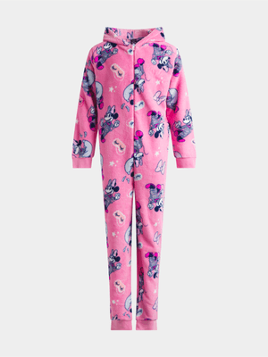 Jet Older Girls Pink Minnie Mouse Onesie