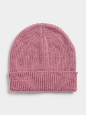 Exact Women's Pink Rib Beanie