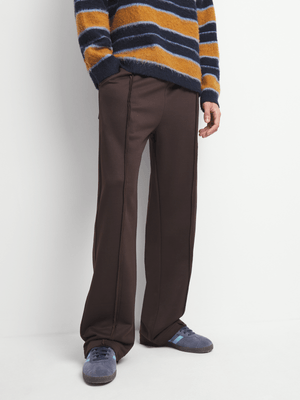 The FIX Men's Brown Straight Leg Jogger Pants