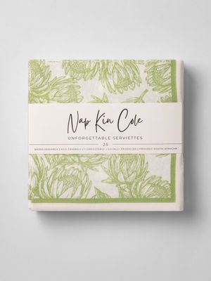 Sage Protea Paper Napkins 40x40