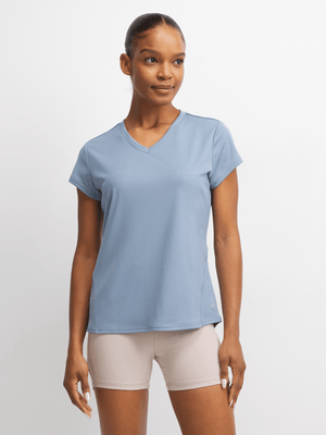 TS Womens Dri-Tech® Performance Grey Blue Tee