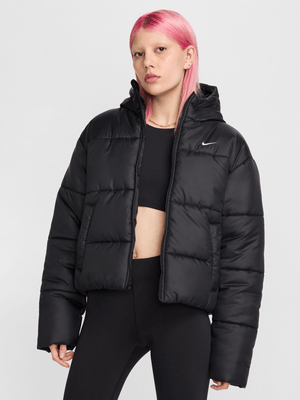 Nike Womens Sportswear Classic Therma-Fit Black Puffer Jacket