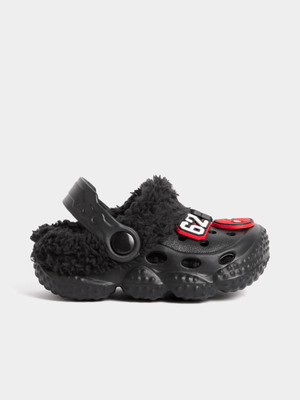 Jet Younger Boys Black Spiderman Clogs