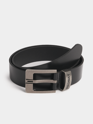 Redbat Unisex Leather Black Belt