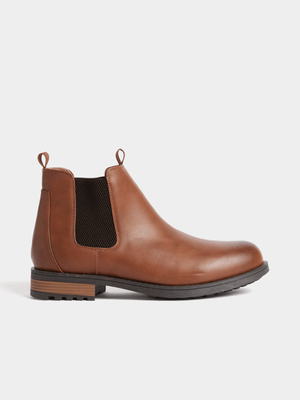 Exact Men's Brown Chelsea Boots