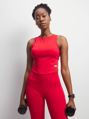 TS Womens Cherry Red Fitted Tank