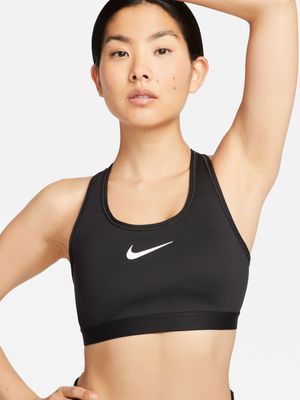 Nike Womens Swoosh Black Sports Bra