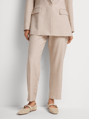 Tapered Leg Half Elasticated Pants