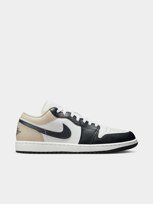 Jordan Men's 1 Low White/Charcoal Sneaker