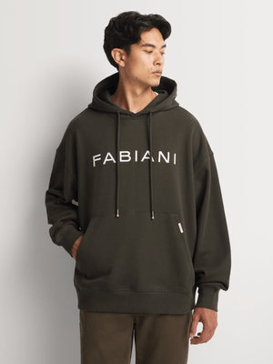 Fabiani Men's Relaxed Green Hoodie