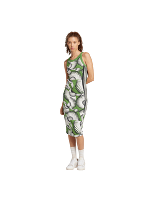 adidas x Farm Womens Premium Cream White Dress