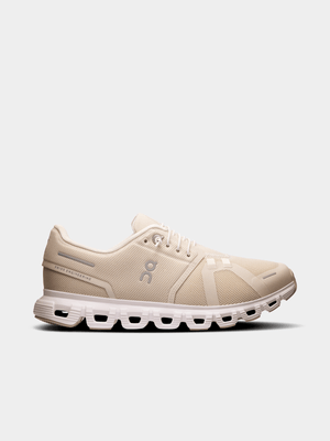 On Womens Cloud 6 Pearl/White Running Shoes