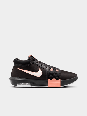 Nike Mens LeBron Witness 8 Black/White Basketball Shoes