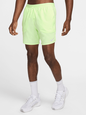 Nike Mens Stride Dri-Fit 7 Inch Brief-Lined Volt Shorts