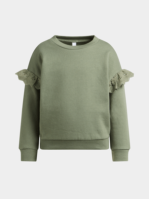 Exact Younger Girl's Fatigue Anglaise Sweat Top