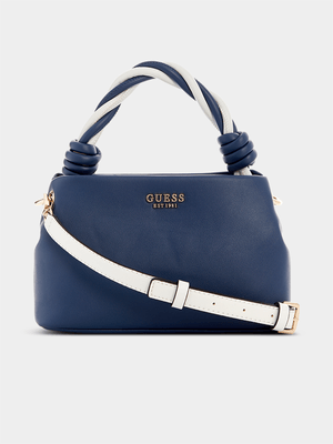 Women's Guess Navy Cruise Vibe Top Handle Xbody Handbag