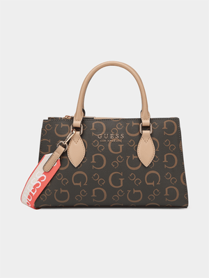 Women's Guess Natural Nichole Satchel Bag