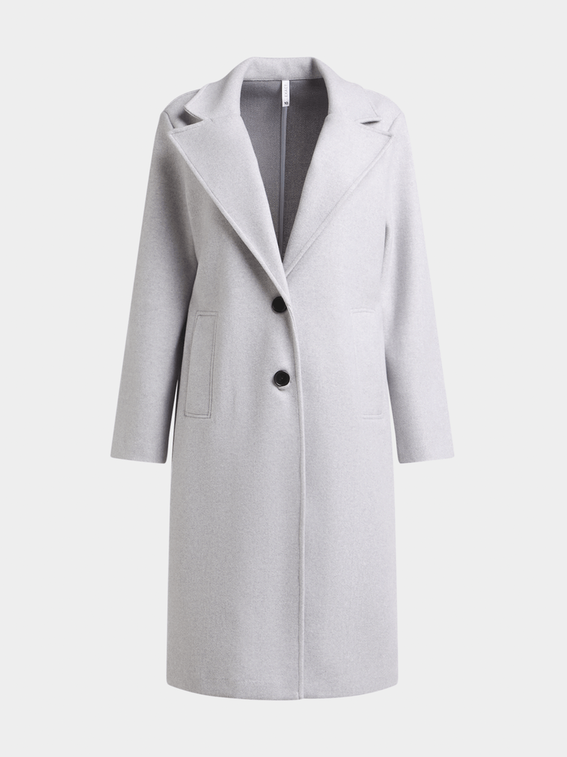 Exact Women's Grey Melange Melton Coat - Bash.com Exact Women's Grey Melange Melton Coat - Bash.com