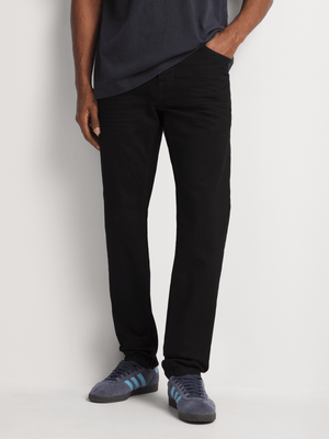 Men's Relay Jeans Sustainable Straight Leg Black Denim