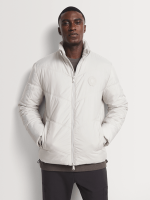 Fabiani Men's Short Grey Puffer Jacket