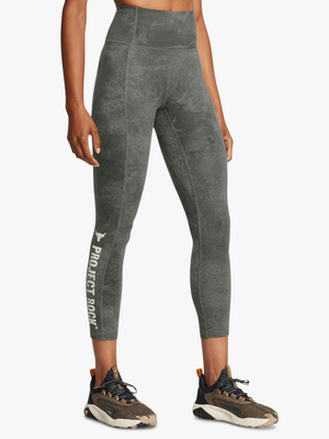 Under Armour Womens Project Rock Green Ankle Leggings