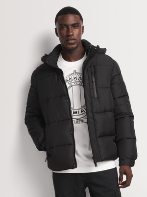 Fabiani Men's Black Short Puffer Jacket