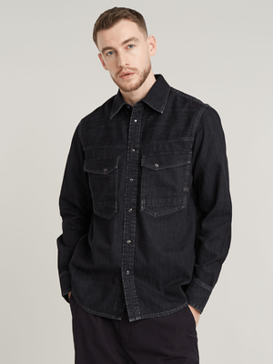 G-Star Men's Dakota Slim Black Shirt