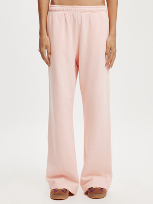 Women's Cotton On Pink Classic Fleece Wide Leg Sweatpants