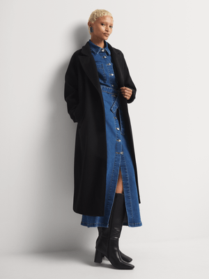 Belted Melton Coat