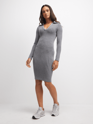 Jet Women's Grey/Black Seamless Dress