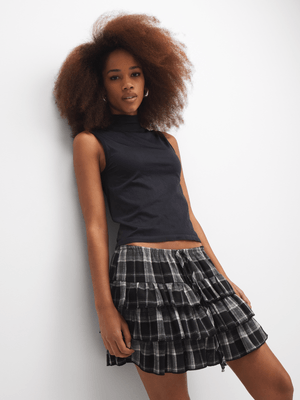 The FIX Women's Black Snatched Seamless Top