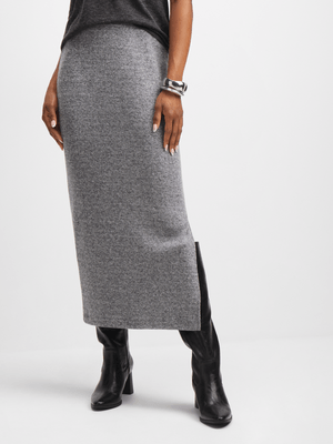 Jet Women's Charcoal Cashmere Skirt
