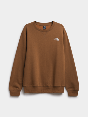 The North Face Men's Essential Latte Brown Sweat Top