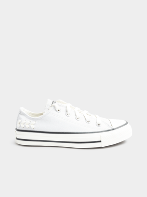 Women's Converse Chuck Taylor All Star Crafted Laces Grey/White Sneaker