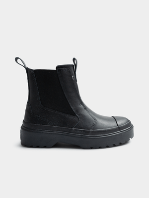 Women's Converse Chuck Taylor All Star Leather Chelsea Black Boots